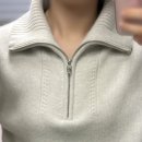 반코디 | 유메르 로제 하프 반집업 니트 구매 후기 | 단정한 출근룩 코디(+실제 착용컷)