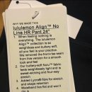 룰루레몬 얼라인 하이라이즈 팬츠 24 아시아 핏 xs(새상품) 이미지