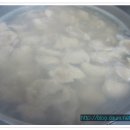 찹쌀가루,날콩가루, 통밀가루로 만든 수제비 잔칫날 이미지