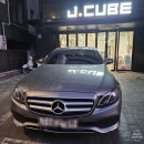 유선자동차공업사 | 강남 벤츠 E클래스 주차장 추돌사고 수리! 1급 공업사 대물보험 판금도색 완벽 복원 대치/논현/압구정