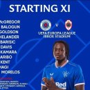 [유로파리그] 레인저스 중계글 &amp; 새로운 소식 이미지