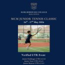 MCM Junior Tennis Classic on 16th &amp; 17th May 2026. 이미지