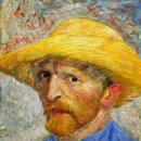 빈센트 반 고흐(Vincent van Gogh)의 밀짚모자를 쓴 자화상 이미지