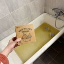 삼성한방약초목욕탕 | 한방입욕제 슬로우리빙 약쑥 입욕제 티백 반신욕 하는 고양이 후기