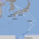일본 기상청이 예상하는 종다리 경로jpg 이미지