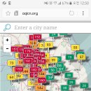 지금 이 순간 실시간 미세먼지 상황 ^^^^ (12시 50분경 캡쳐) 이미지