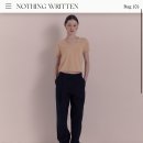 낫띵리튼 nothing written sui v-neck knit t-shirt 옐로우 이미지