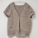 4공단로1L-32 | petite knit EVA Cardigan 에바 가디건 뜨기(S사이즈) | 솜솜뜨개 러스크 콘사 베이지 후기