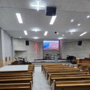 대전 창성교회 예배실 150인치 교회 LED스크린 설치 이미지