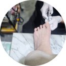 망월동네일샵 생화패디 받고 온 한센스네일