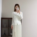 에이치 더블유 핏 | TOWAV 토와브 26 봄 신상 오스 랩 가디건 누아스커트 (봄 하객룩 추천)