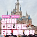 투린스토어 | 중국 상하이 디즈니랜드 클룩 Klook 티켓 예약 등록 후기 비자 면제