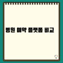 디케이의원 | 병원 예약 플랫폼 비교 - 똑똑하게 진료 예약하는 법