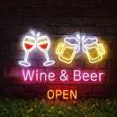 PC837 | [주문 제작 네온사인] 목요일엔 와인. 와인 &amp; 비어 오픈 제작 후기.