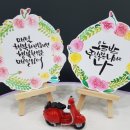 캘리그라피&꽃그림 이미지