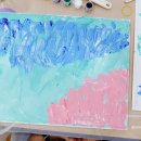 백드롭 감성 페인팅 (8월) | 조직 활성화를 위한 감성 워크숍 백드롭 페인팅으로 완성한 비전 워크숍 강의 현장 이야기