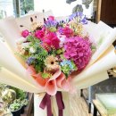 프렌치 스타일 유러피안 꽃다발 이미지