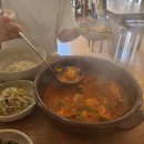 청정바지락칼국수，보리밥