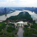 습지 공원의 홍수 방지 Terraces of plants in Yanweizhou Park "control floods in an ecological way" 이미지