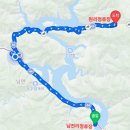 남전리 새마을공원 | 북한강 물길(2)/남전리정류장→인제38대교→원리정류장