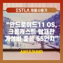 안드로이드11 크롬캐스트 탑재한 이스트라 가성비 스탠드 TV AN553UHD 55인치티비 설치후기