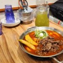 2024.11.10 원주 청년다방 원주단구점 후기(불향차돌떡볶이, 버터갈릭감자튀김, 통큰에이드)