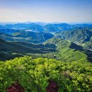 산들마을 2단지앞 진입로 양방향 | 한반도 최초 운석충돌구, 합천 적중초계분지 투어 - 가는길편: 진천농다리, 군방고개, 피반령, 월류봉...
