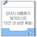 호텔펫코리아 | 강아지 여름휴가 체크리스트｜맡기기 전 ‘이것’ 안 보면 후회합니다!