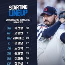롯데 자이언츠 라인업 vs NC 이미지