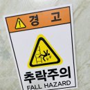 추락주의 이미지