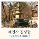 통일신라 문화재 해인사 길상탑 일반적인 탑과 다른 점