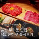 울대포차 | 울산 무거동 맛집 육회한하루 울대 바보사거리 안주맛집 가성비