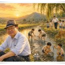 고향 선배님과 나눈 여름철 냇가 풍경 / 【윤승원 추억 복원 에세이】 이미지