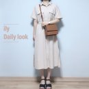 호제스페이스 | 여자패션블로그// 베이지린넨원피스/ 호제스페이스가방 /데일리룩