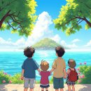 바다와섬 이미지