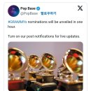 그래미 시상식 후보 발표ㄷㄷㄷㄷㄷㄷ 이미지