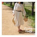 화이트블라우스 플루나 스튜디오 하트 플리츠 블라우스 착용 후기