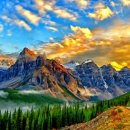 밴프 야영장 이미지