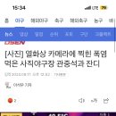 열화상 카메라에 찍힌 사직야구장 관중석 모습 이미지