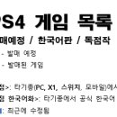 PS4 한국어화(한글화), 독점 및 발매예정 목록 (05월23일 기준) 이미지