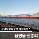 묘하우스 | 제주도 비닐하우스 남원읍 신흥리 감귤 무병묘 생산 시설 하우스 시공 후기