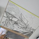 저녁)펜화 스케치 | 마포 기초 펜화 펜드로잉 배우는곳 건물, 인물 그림
