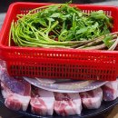 불타는 통철판 불놀이 삼겹살구이 이미지