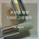 [립밤후기] 프라다 뷰티 립밤 U000 그린컬러 (사은품 프라다 우먼 핑크 토트백)