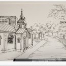 오후의 일상 스케치 이미지