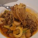 미즈분식 | 타임스퀘어 MIES BBQ PASTA, 매장 이용 내돈내 후기 (feat. SET1-치킨BBQ플레이트+짬뽕파스타+떠먹는피자)