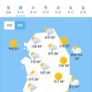 오늘의 날씨🌞☔️☃️, 2024년 8월 13일 화요일 이미지