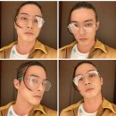 스퀘어 안경 이미지