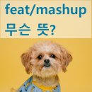 feat 뜻, mashup 매시업, 음악용어 의미 이미지