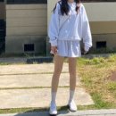 REVIEW | 에이치모드 Journey shorts sweatshirt • Journey shorts 후기 (+노멜렛 로고 볼캡 크림 착용)